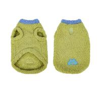 Chaleco Cálido De Terciopelo para Mascotas, Ropa para Cachorros, Yorkshire Terrier, Pug, Chihuahua, Shiba Inu, Invierno,Verde,XS