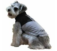 Chaleco cálido para perros "Alas de amor" de GogiPet, negro - gris