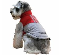 Chaleco cálido para perros "Alas de amor" de GogiPet, rojo - gris