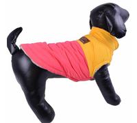 Chaleco cálido y colorido para perros Premium de GogiPet®, rosa-amarillo, talla S