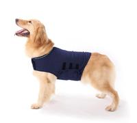 Chaleco calmante para Perros con ansiedad antiestrés Abrigo elástico Mascotas cálido y antiparra Transpirable Respetuoso la Piel fácil de Usar