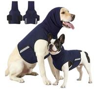 Chaleco calmante para perros, ropa resistente al miedo, cuello alto para tormentas, viajes, poliéster, lavable
