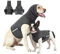 Chaleco calmante para perros, ropa resistente al miedo, cuello alto para tormentas, viajes, poliéster, lavable