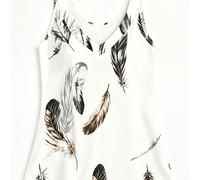 Chaleco Casual Holgado con Estampado de de Moda para Mujer de Estilo , Camisola sin Espalda