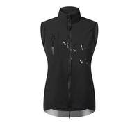 Chaleco Ciclismo para Mujer,Chaqueta Ligera y Transpirable sin Mangas, Chaleco para Correr a Prueba Viento, Chaqueta Cortavientos para Bicicleta montaña Chaleco,Black-XS