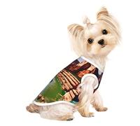 Chaleco cómodo para mascotas con estampado del Gran Cañón, parte superior transpirable sin mangas, para cachorros pequeños, gatitos, uso diario