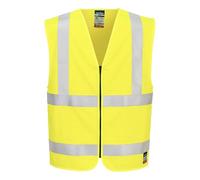 Chaleco con cremallera ignífuga de alta visibilidad Bizflame PORTWEST FR615