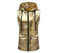 Chaleco con cremallera y cordón con capucha de color para baile de moda para hombre Chaleco Punto Hombre