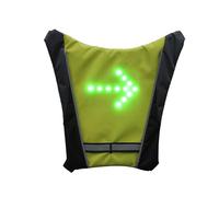 Chaleco con intermitentes LED: equipo de seguridad reflectante para correr, indicador de dirección iluminado | Equipo de visibilidad para caminar nocturno, chaleco ligero para correr con mando a dista