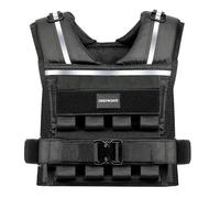 Chaleco con peso de 35 libras/45 libras para hombre, chalecos ajustables para caminar con rayas reflectantes, chaleco de entrenamiento de fuerza ultra grueso de 1.2 pulgadas para correr, gimnasio