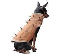 Chaleco con puntas para perros - Ropa para mascotas ajustable - Arnés antimordida para perros con puntas extraíbles - Para paseos al aire libre caza seguridad salvaje urbano
