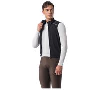 Chaleco Castelli Cortavientos Espresso 2 Negro Blanco, Talla XL