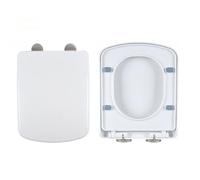 Chaleco cuadrado para asiento, liberación rápida, material de polipropileno fácil de limpiar, 355 x 435 mm, accesorio de baño blanco Mdern Ultimate & Hygiene