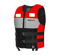Chaleco CWB 2025 para hombre, traje de baño grande rojo con pantalones cortos para mujer con aros, rosso, L