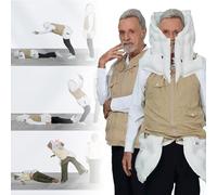 Chaleco de airbag, protección completa con control de aplicación, alarma, posicionamiento en tiempo real, impermeable y resistente a las manchas, protege la cabeza, espalda, cintura, caderas, cara