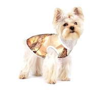 Chaleco de algodón con estampado completo de jirafa para madre e hijo, ropa para perros y gatos, suave, elástico, transpirable, para mascotas