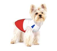 Chaleco de algodón con estampado completo de la bandera de Chile, ropa para perros y gatos, suave, elástico, transpirable, para mascotas