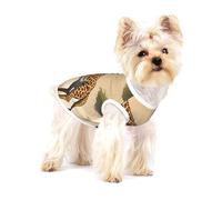 Chaleco de algodón para madre e hijo con estampado completo de jirafa para perros y gatos, suave, transpirable, elástico, ropa diaria para fiesta