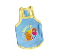 Chaleco de algodón para perros pequeños y grandes, camisola suave, ropa de dibujos animados, pijama de primavera
