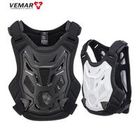 Chaleco de armadura de Motocross para todas las estaciones, protección corporal para motocicleta DH Dirt Bike MTB MX, Protector de pecho y espalda, equipo de Moto para hombres y mujeres White XL-XXL