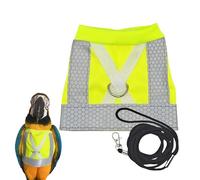 Chaleco De Arnés De Vuelo De Aves - Contrato De Vuelos De Loro Reflectante | Birds Volantes Volantes | Diaper DE PARROTES ARNES | Entrenamiento De Actividades Al Aire Libre | Birdvest Tela Cómodo P