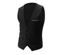 Chaleco de boda de ocio de negocios para hombres Chaleco de chaqueta delgada sin mangas con cuello en V Chaleco Acolchado Hombre Trabajo Chaleco Acolchado Mangas Hombre