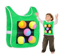 Chaleco de bola de para niños - Juego objetivo de lanzamiento de niños de padres | Bolas de juego suave para dodgeball al aire libre, chaleco de actividad de tracción de captura, juguete de depor