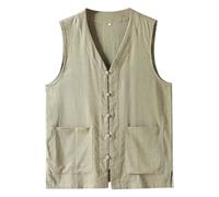 Chaleco de Carga para Hombre con Bolsillos Casual Trabajo Combate Fotografía Ligero Bolsillo Múltiple Chalecos Pesca, Ciclismo