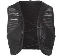 Salomon Active Skin 8 No Flasks Chaleco de Hidratación Trail Running Senderismo Trail Running Senderismo MTB Unisexo, Hidratación Sencilla, Ajuste preciso, Almacenamiento optimizado, Negro, L