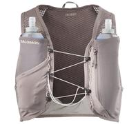 Chaleco de running salomon grvl skin 4 iron/silver cloud L