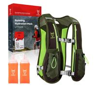 Chaleco de carrera UTOBEST 5L Vest de hidratacin de hidratacin Ligero de corredores con 2 x Frasco suave Vestible de hidratacin de carrera ajustab