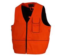 Chaleco de Caza Naranja "SOT" para Hombre - BENISPORT, Alta Visibilidad, Resistente y Ligero, Ideal para Actividades al Aire Libre y Seguridad (6XL)