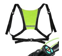 Chaleco de ciclismo LED - Mochila de seguridad recargable por USB con luz intermitente inalámbrica, bolsa reflectante impermeable | Indicador de control remoto para montar por la noche, viajes