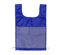 Chaleco de competición infantil con bolsillo de malla, letras deportivas para fútbol al aire libre, material de aprendizaje temprano transparente visible