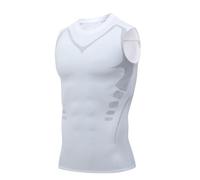 Chaleco de Compresión Atlética para Hombres, Camiseta de Entrenamiento para Hombres - Sheeveless Delming Shirts,Giutri di abbigliamento Activi Traspiranti Comfort per casa, Wororo, feste, Color blanco