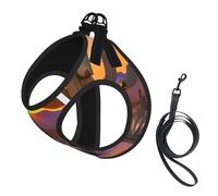 Chaleco de correa para mascotas con estampado de atardeceres del desierto, para perros pequeños, ajustable y cómodo, esencial para gatos y cachorros