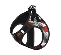 Chaleco de correa para mascotas con estampado de bandera de Estados Unidos, para perros pequeños, ajustable y cómodo, esencial para gatos y cachorros