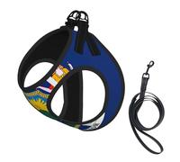 Chaleco de correa para mascotas con estampado de la bandera del estado de Nueva York, para perros pequeños, ajustable y cómodo, esencial para gatos y cachorros