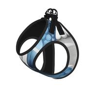 Chaleco de correa para mascotas con estampado de mariposas y nubes, para perros pequeños, ajustable y cómodo, esencial para gatos y cachorros