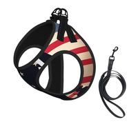 Chaleco de correa para mascotas con estampado patriótico de soldados militares de EE. UU., para perros pequeños, ajustable y cómodo, esencial para gatos y cachorros