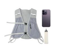 Chaleco de correr para mujer, mochila de correr con bolsillos, chaleco de hidratación transpirable multiusos para senderismo, correr, camping, viajes, ciclismo, fitness, actividades al aire libre