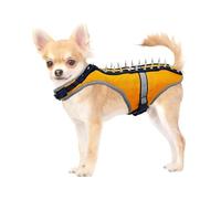 Chaleco de coyote para perro con picos, capa protectora ligera, ajuste ajustable y movimiento cómodo, traje de defensa para mascotas para paseos al aire libre, senderismo y patrulla en el patio