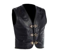 Chaleco de cuero Richa Gilet Sadic NegroXS Negro