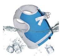 Chaleco de enfriamiento para perros - Arnés de enfriamiento para perros de tela refrescante de 3 capas | Hebilla ajustable Bandas reflectantes Chalecos cómodos para cachorros para alpinismo