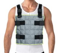 Chaleco de enfriamiento reutilizable para hombres y mujeres con 72 celdas de hielo, chaleco de hielo ajustable para exteriores, alivio del calor de larga duración (gris)