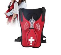 Chaleco de entrenamiento antiasfixia con simulación de palmada en la espalda para práctica de maniobras de Heimlich y educación de obstrucción de las vías respiratorias