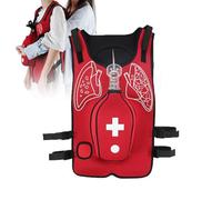 Chaleco de entrenamiento antiasfixia con simulación de palmada en la espalda para práctica de maniobras de Heimlich y educación de obstrucción de las vías respiratorias