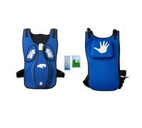 Chaleco de entrenamiento antiasfixia Heimlich, modelo de entrenamiento de práctica de simulación de obstrucción de las vías respiratorias con diseño ajustable en la espalda para enfermeras y