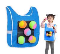 Chaleco De Entrenamiento Con Pelota De - Juego De Captura Suave Para Niños Con 5 Pelotas, Juego Interactivo Para Padres E Hijos De Dodgeball Playground Toy | Kit De Refuerzo De Habilidades De Coo