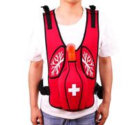 Chaleco De Entrenamiento Para Simulación De Obstrucción De Las Vías Respiratorias, Chaleco De Entrenamiento Anti-Asfixia, Correas De Hombro Ajustables Y Cinturón De Cintura,Adults